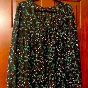 Beautiful sheer iridescent top! Perfect for the holidays! Banana Republic